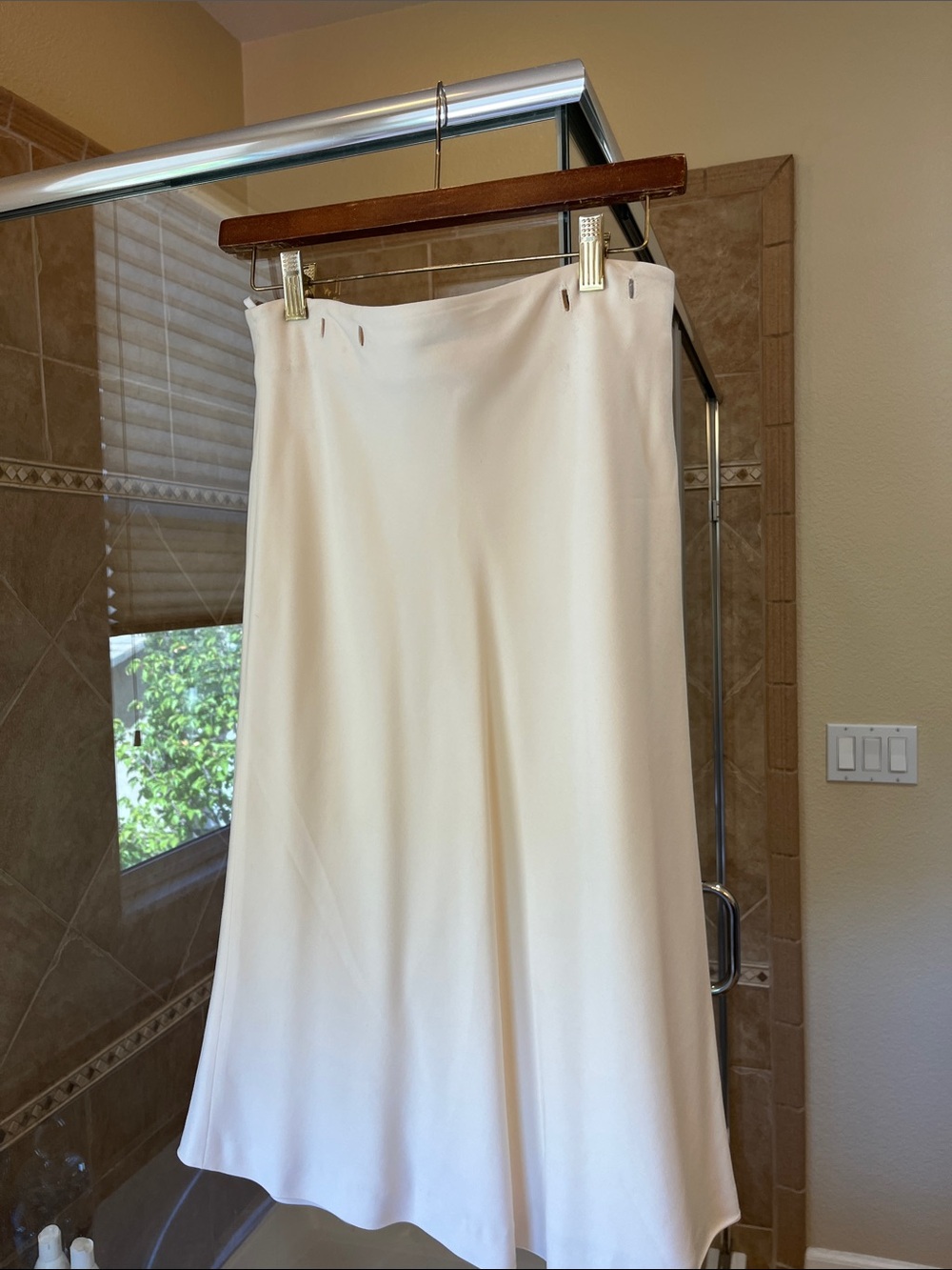 Les Copains Cream A-Line Skirt
